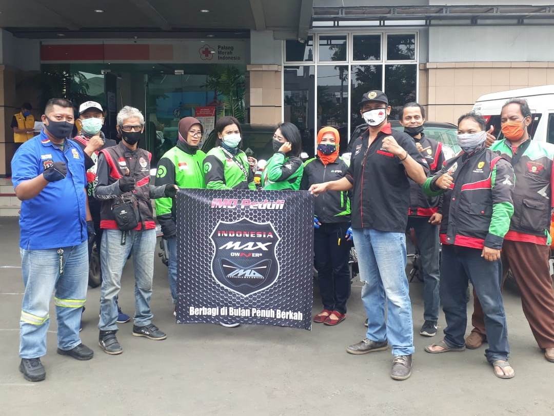 Indonesia Max Owners (IMO) Gandeng Gomax Riders Gelar Donor Darah