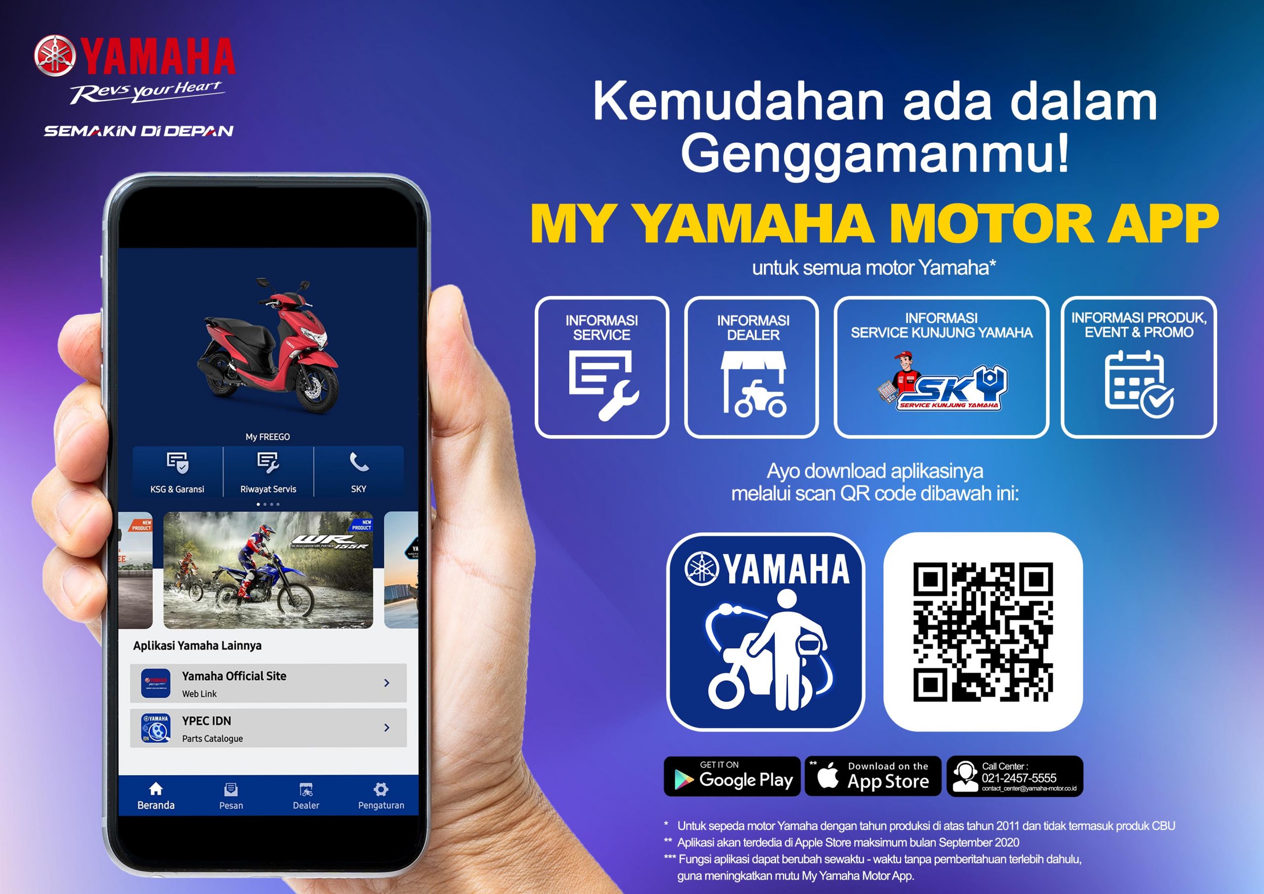Manjakan Bikers, Yamaha Indonesia Luncurkan My Yamaha Motor App