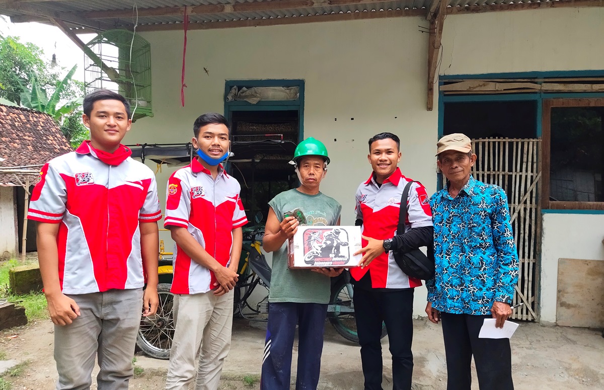 Peduli Covid-19, Supermoto Indonesia (SMI) Bojonegoro Masuk ke Desa