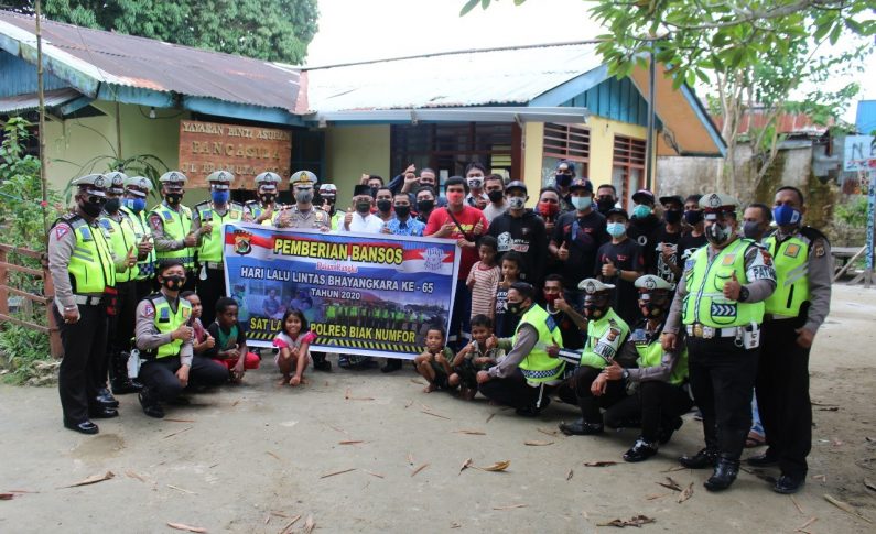 SSFC Biak Ikut Peringati Hari Lalu Lintas Bhayangkara ke-65